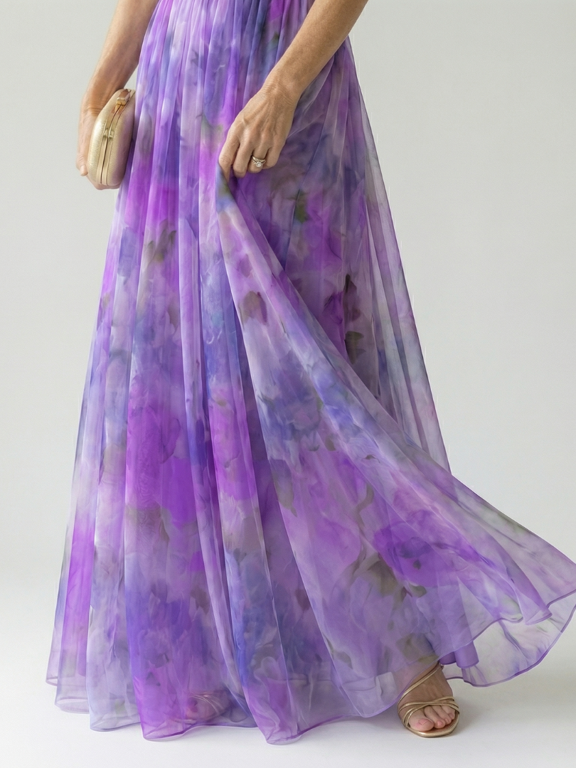 Isel | Vestido maxi cruzado suave