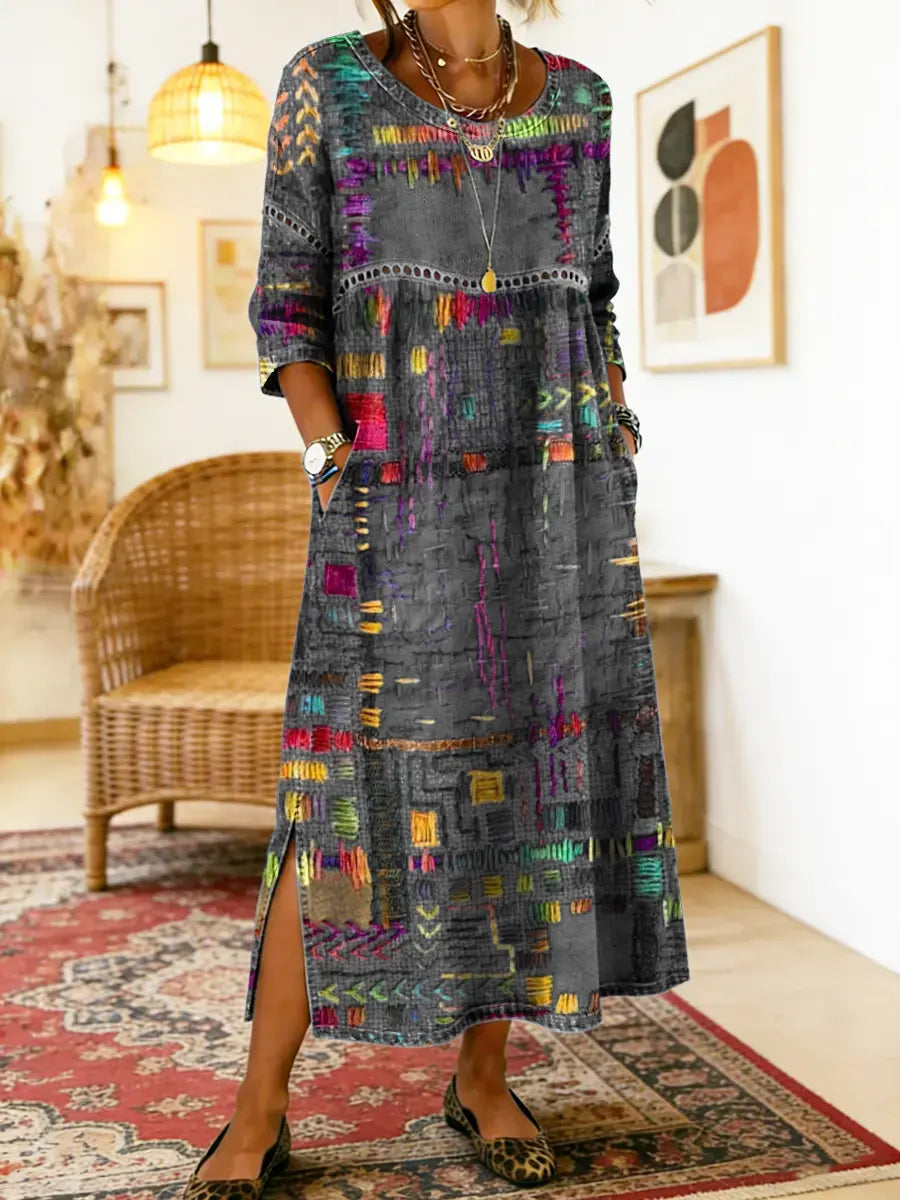 Mariana | Vestido Patchwork Boho