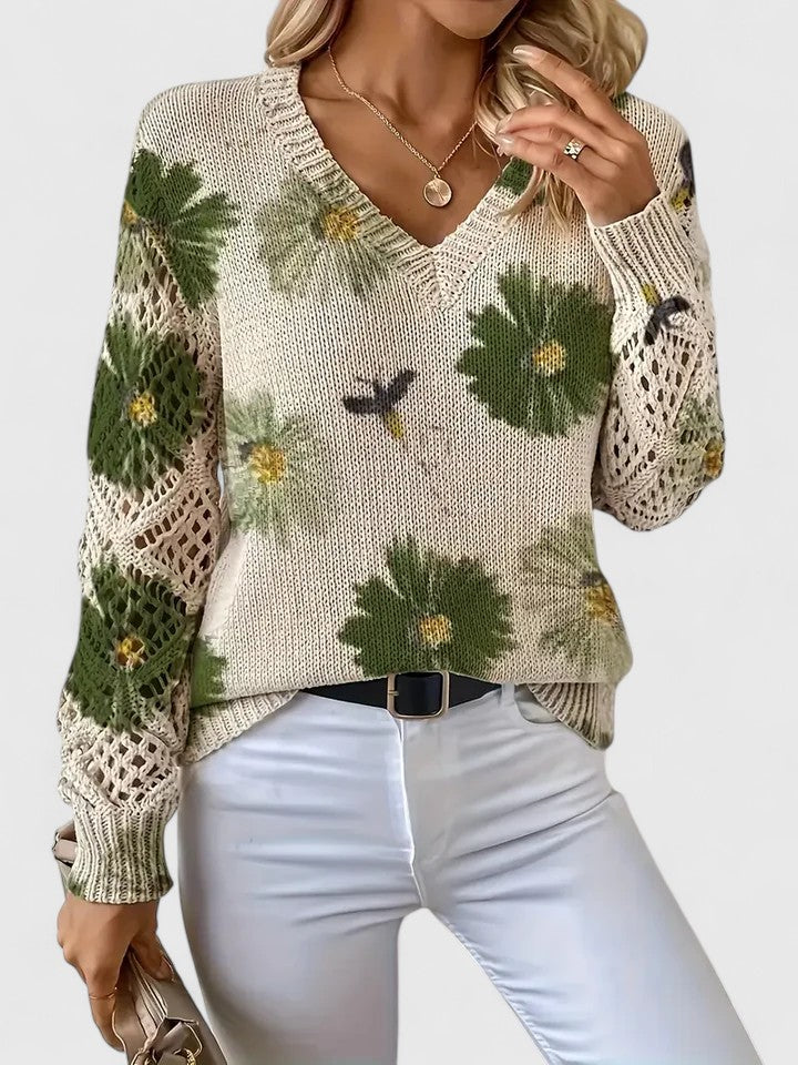 Annelies™ | Jersey elegante con estampado floral