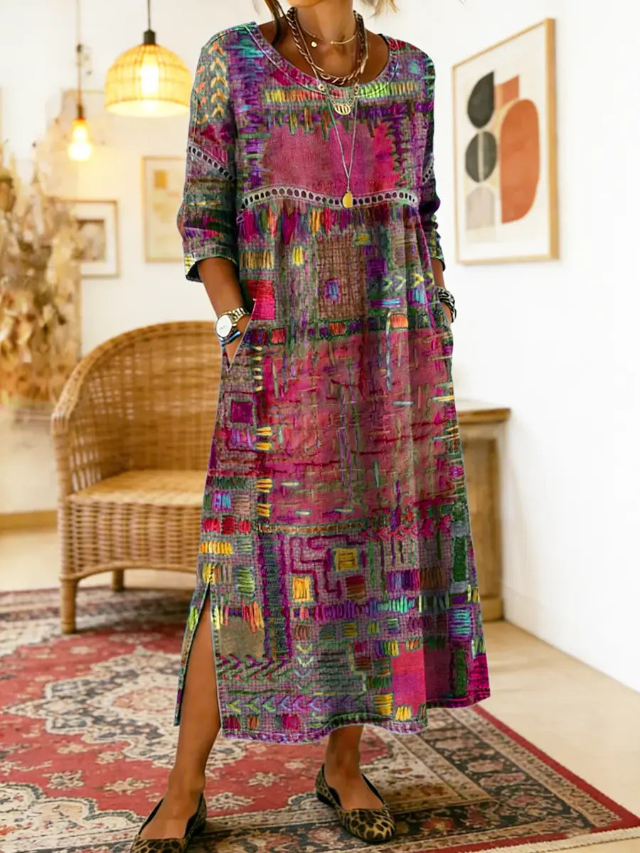 Mariana | Vestido Patchwork Boho