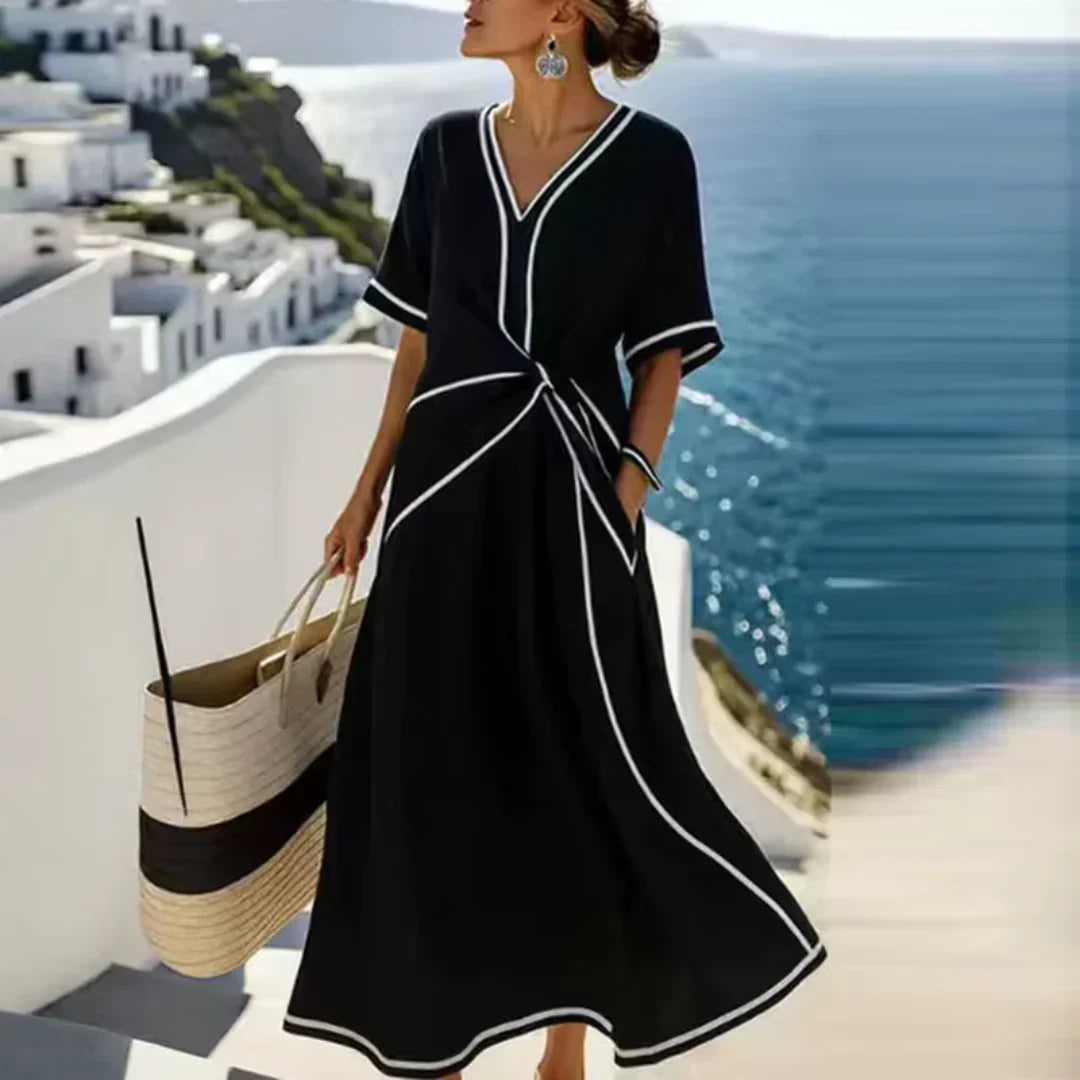 Athena | Vestido Maxi Drapeado