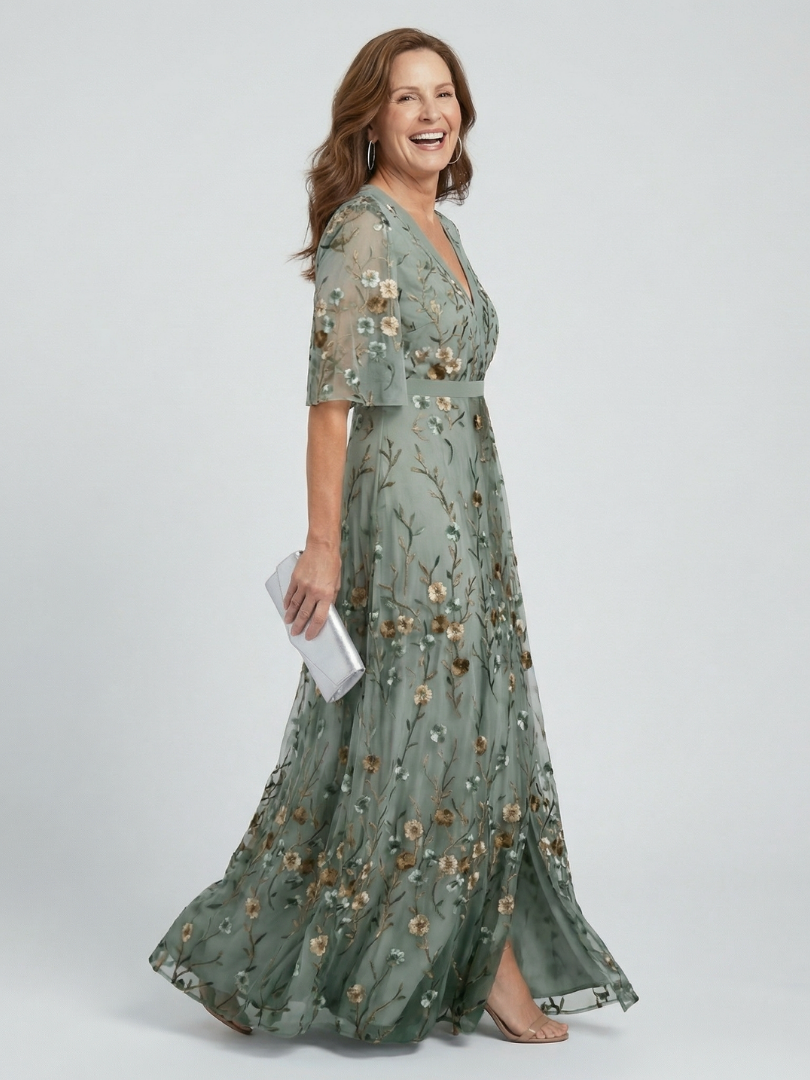 Selora | Vestido maxi halter floral fluido