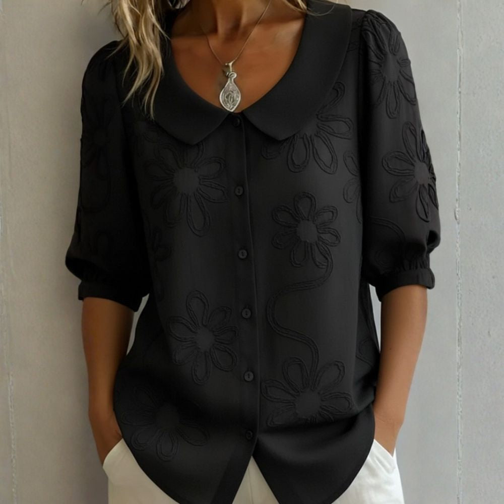 Rosalia | Blusa Floral Bordada