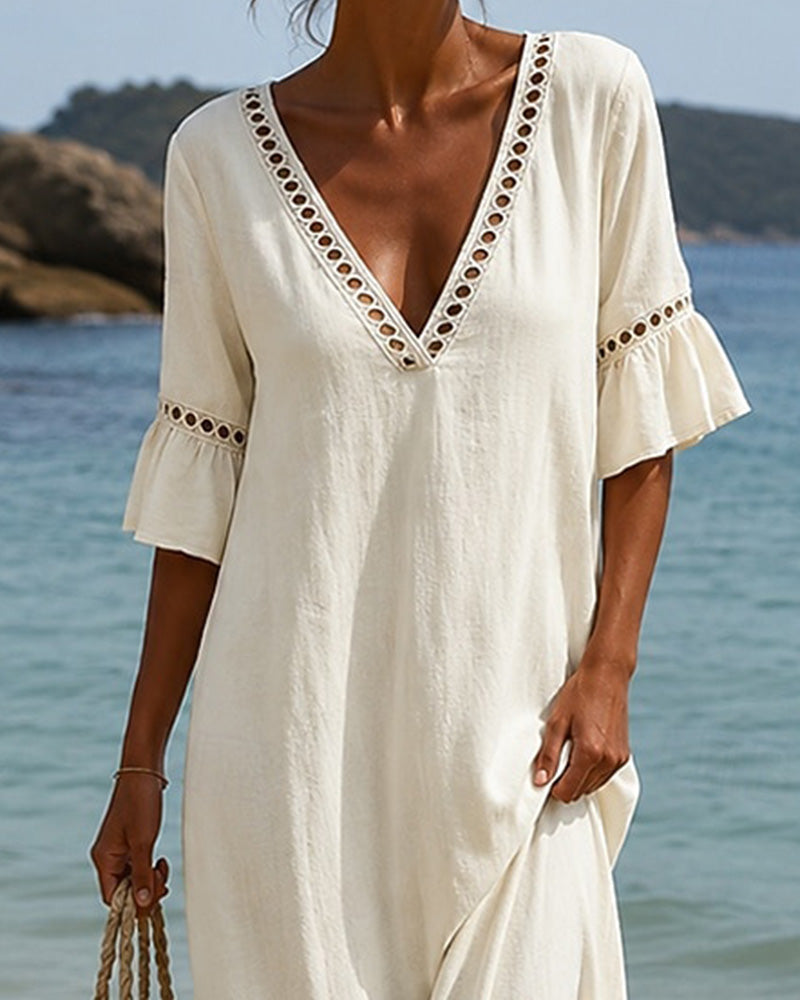 Nellina | Vestido Largo con Escote en V