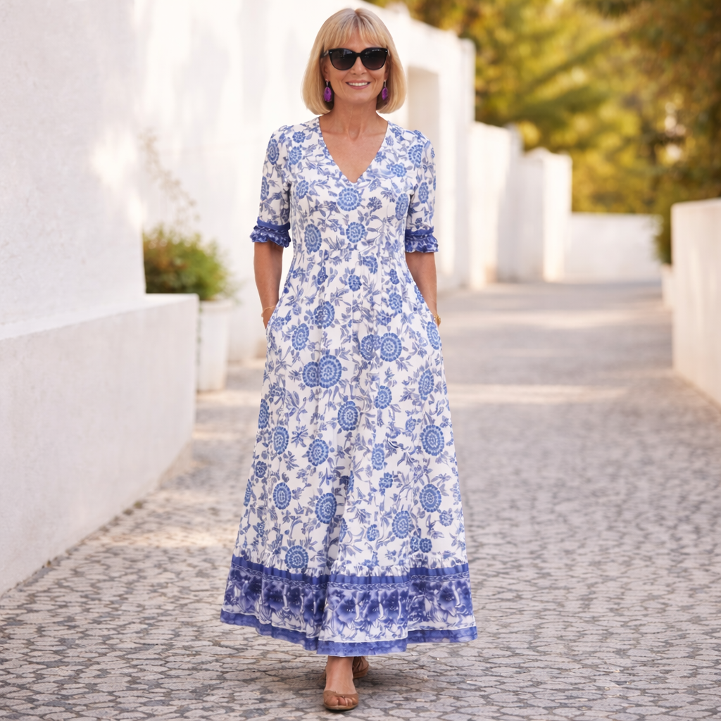 Elly | Vestido floral elegante con vibra primaveral