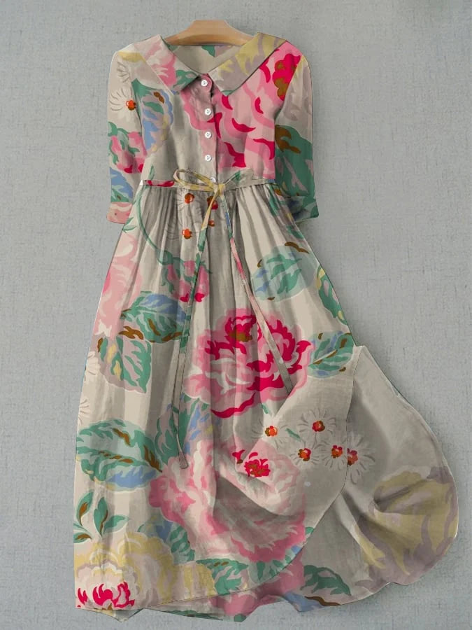 Camille | Vestidos florales favorecedores del abdomen