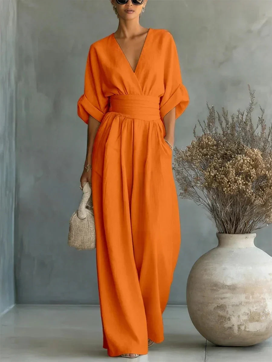 Aurelia | Mono elegante de cuello en V