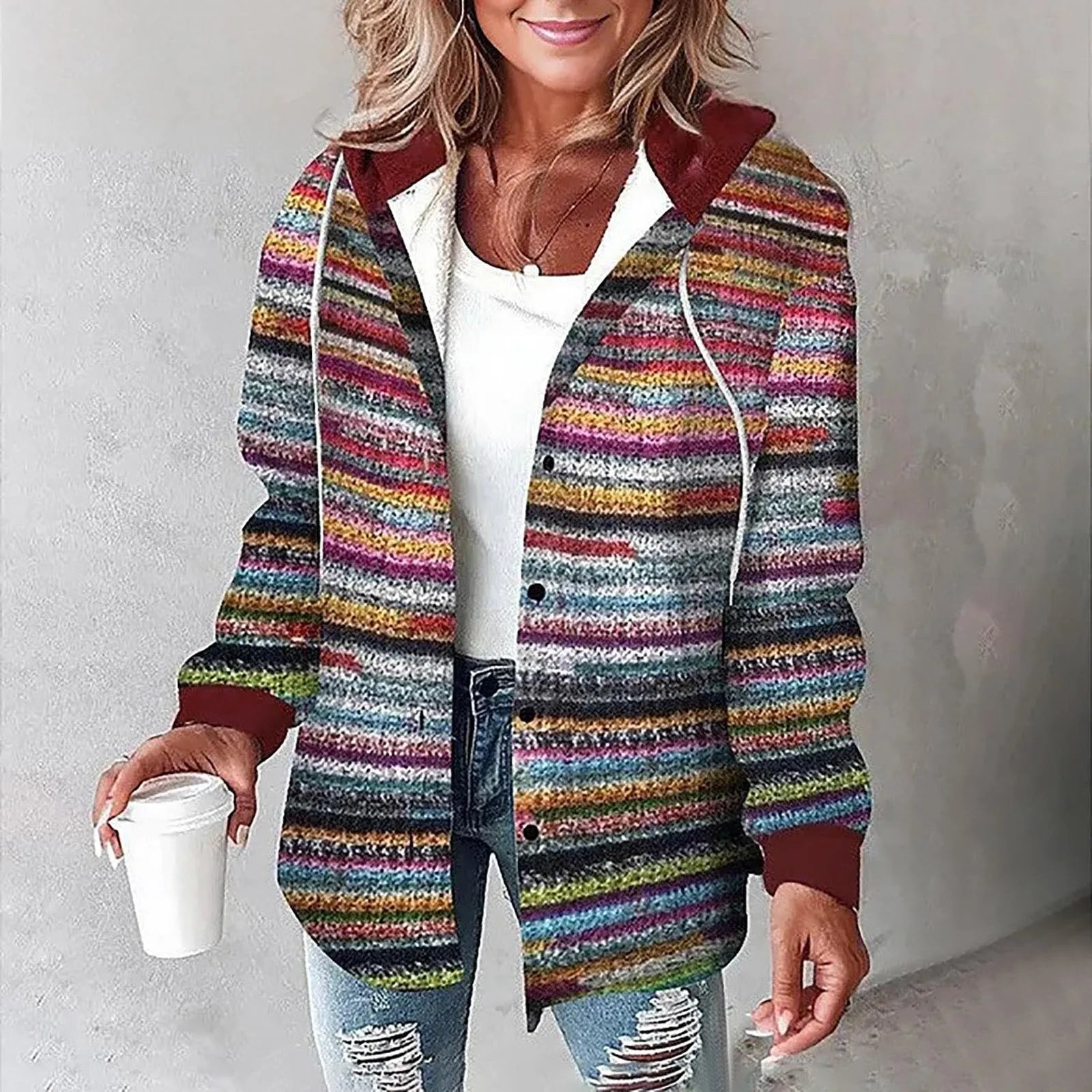 Martina™ | Chaqueta de mujer con botones y malla