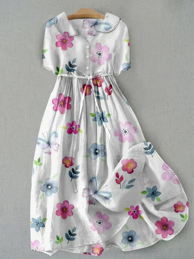Laura | Vestidos florales favorecedores del abdomen