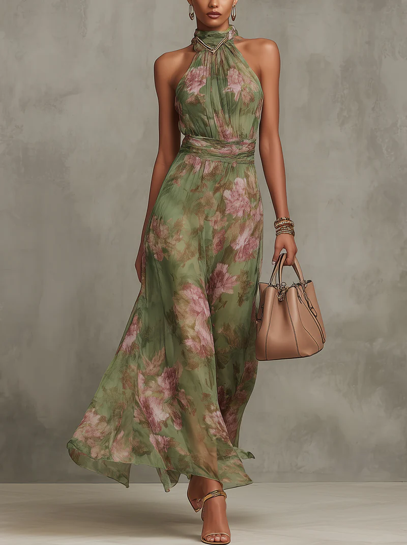 Serena | Vestido Floral Halter