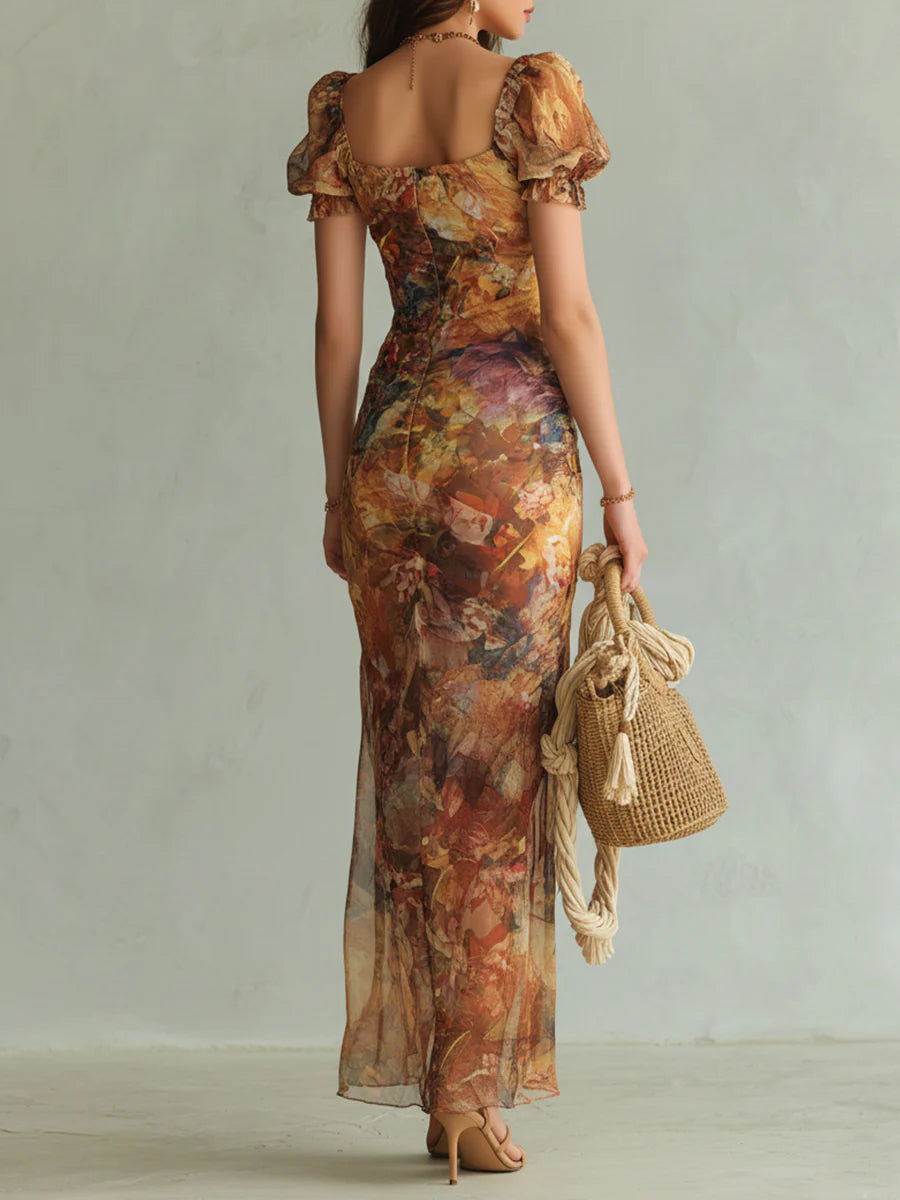 Viola | Vestido Bohemio de Chifón