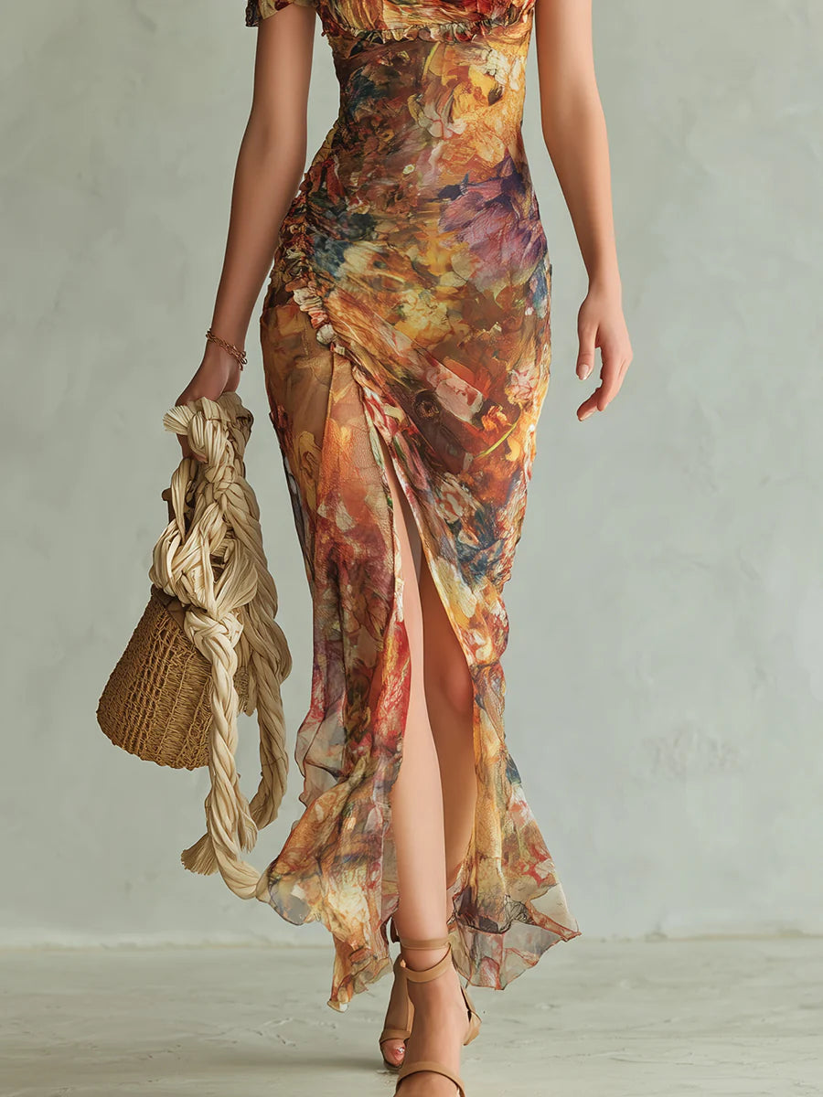 Viola | Vestido Bohemio de Chifón