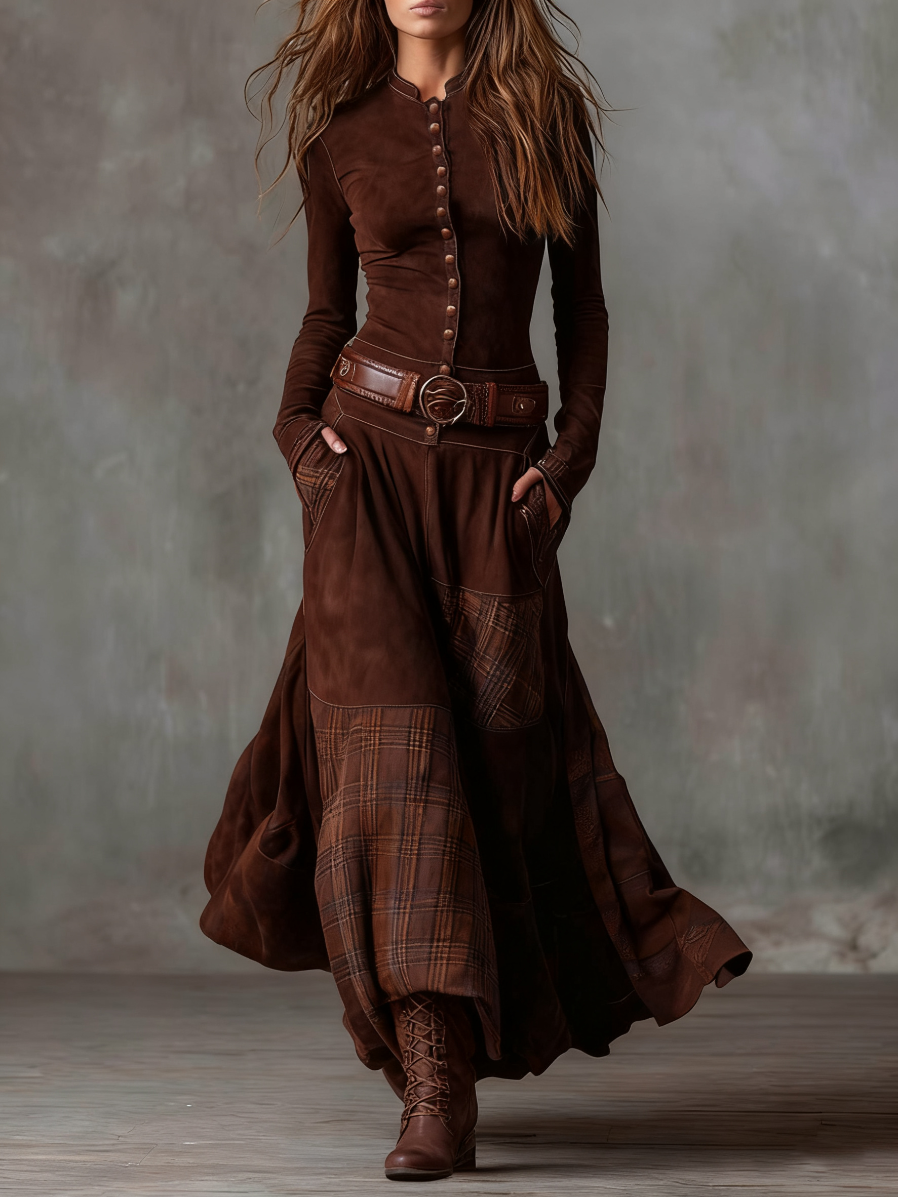 Michelle™ | Vestido maxi de ante