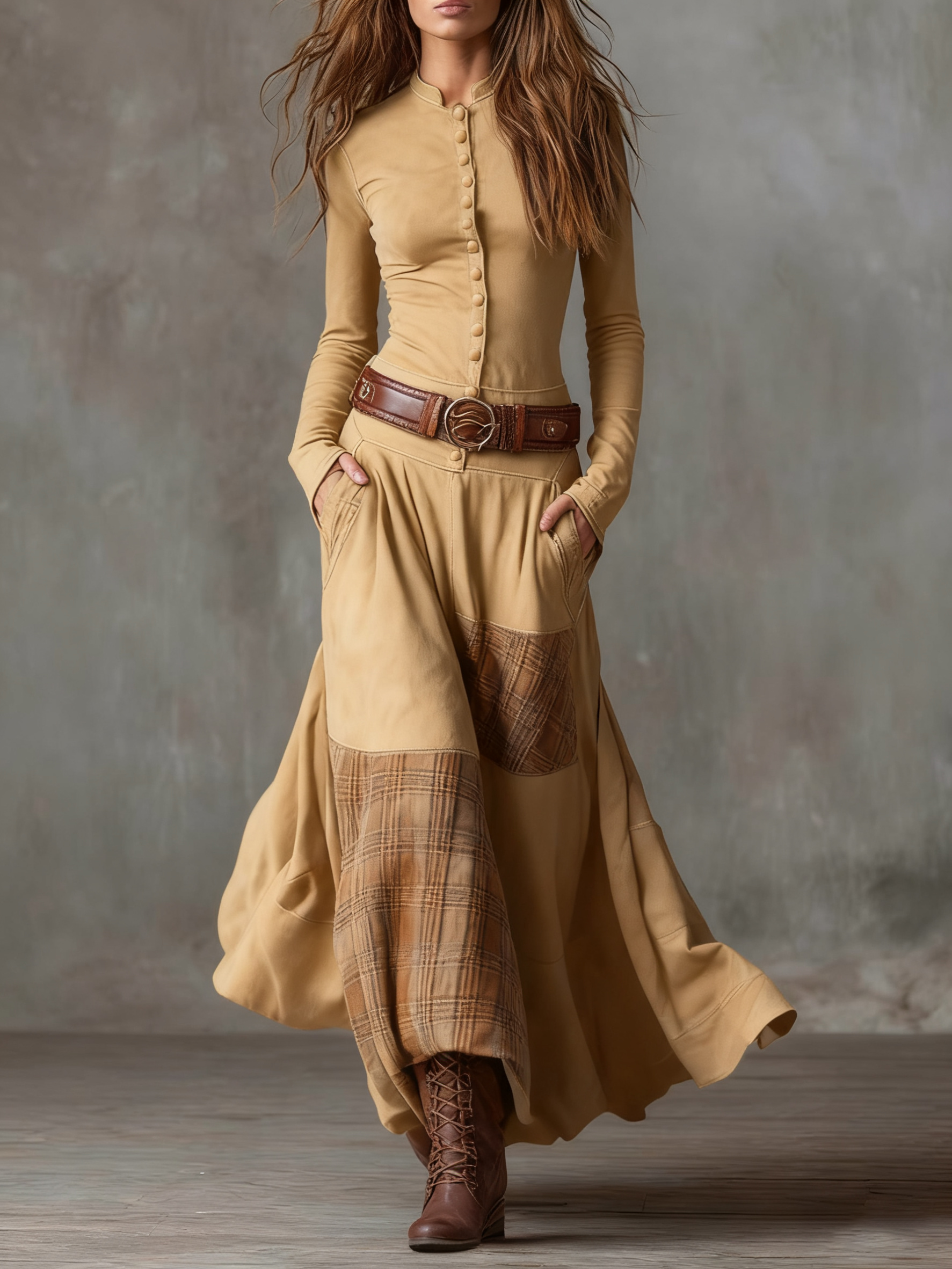 Michelle™ | Vestido maxi de ante