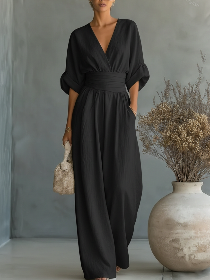 Aurelia | Mono elegante de cuello en V