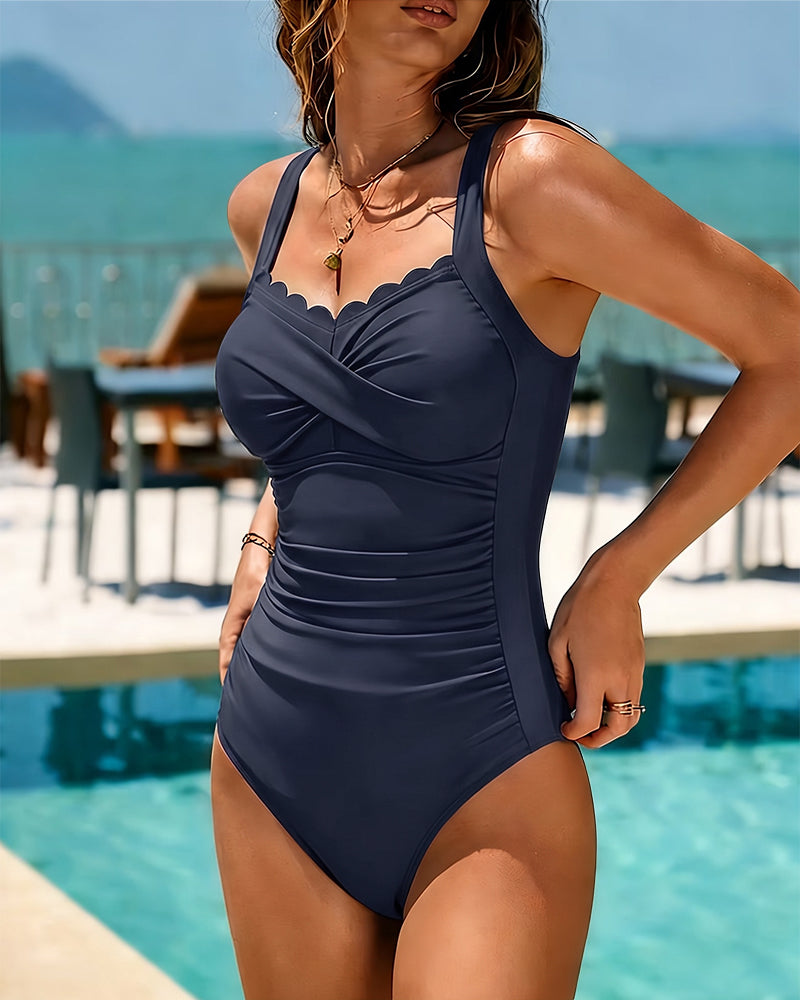 Bikini Cruzado Talla Afinante Una Pieza