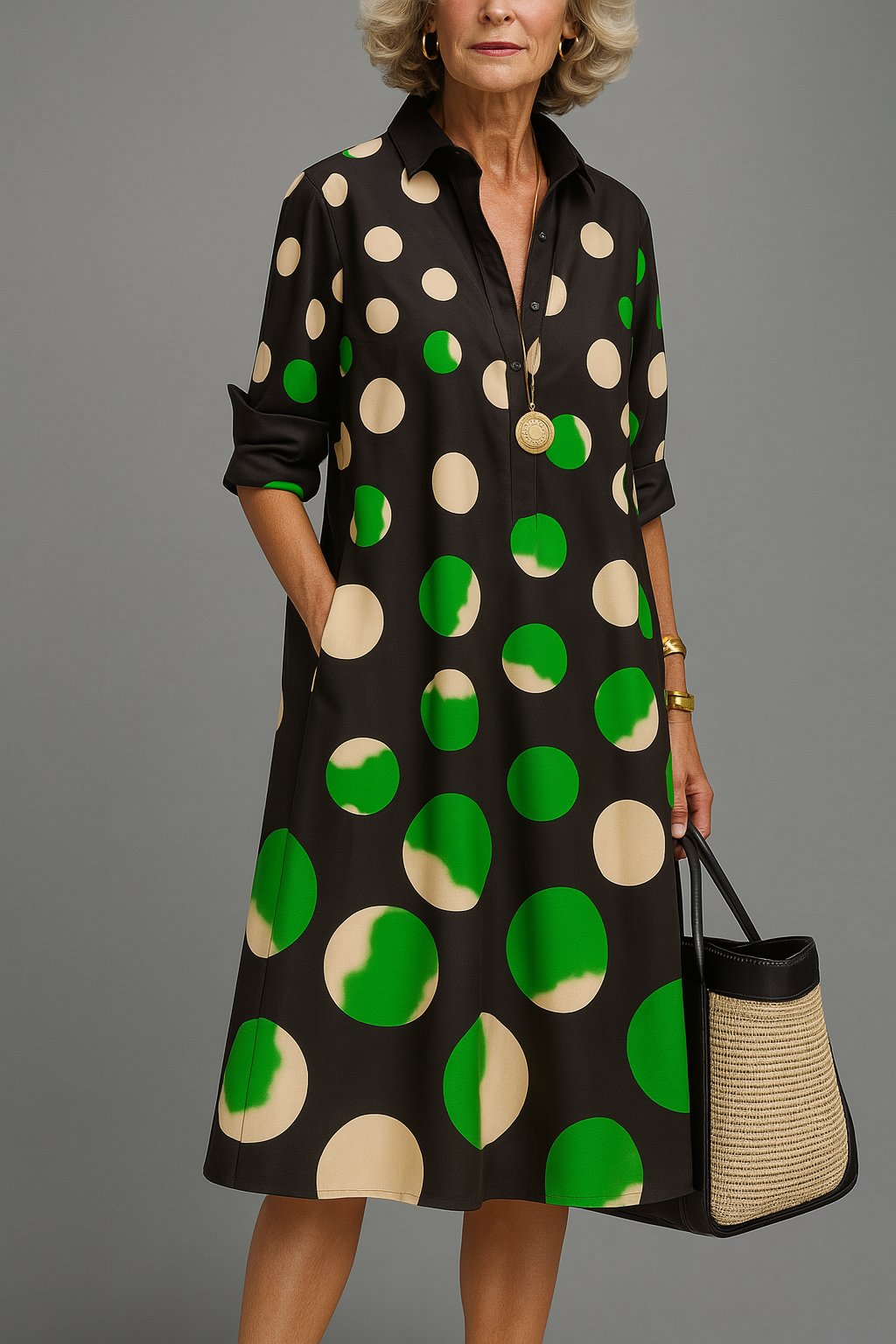 Naomi | Vestido Midi Fluido y Elegante