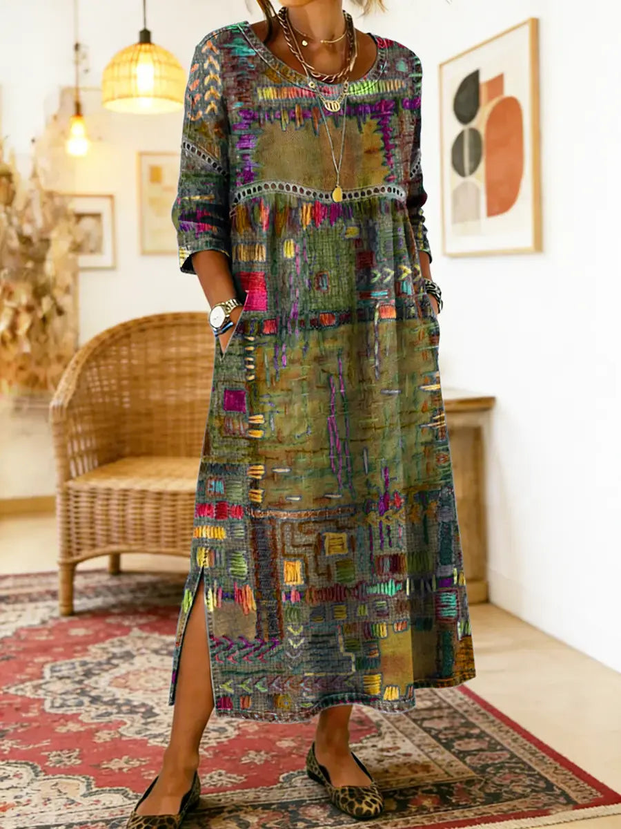Mariana | Vestido Patchwork Boho