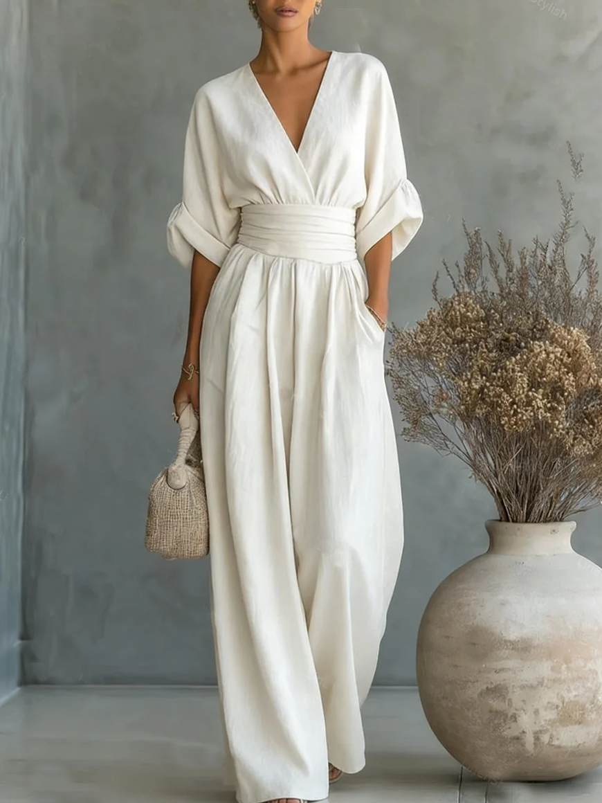 Aurelia | Mono elegante de cuello en V