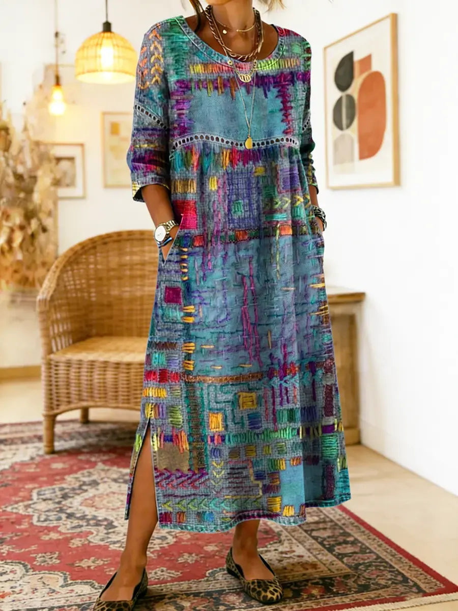 Mariana | Vestido Patchwork Boho