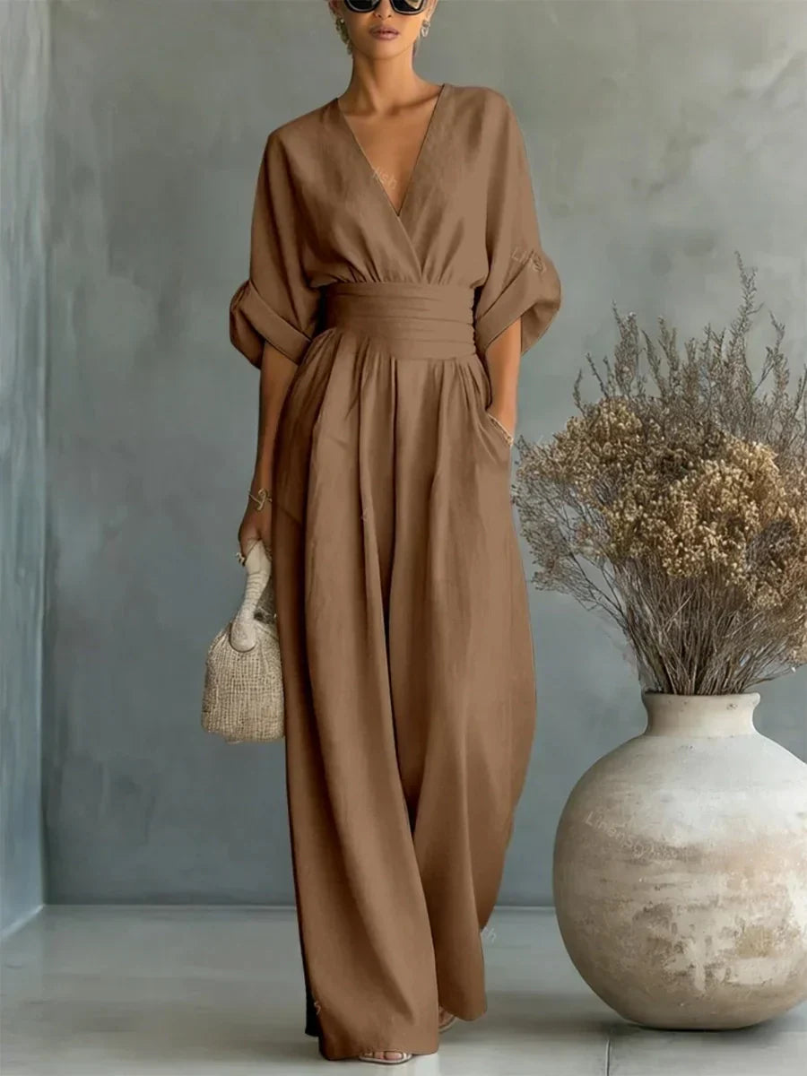 Aurelia | Mono elegante de cuello en V