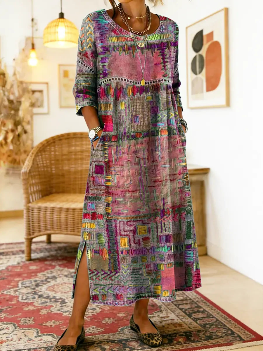 Mariana | Vestido Patchwork Boho