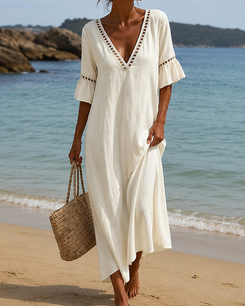 Nellina | Vestido Largo con Escote en V