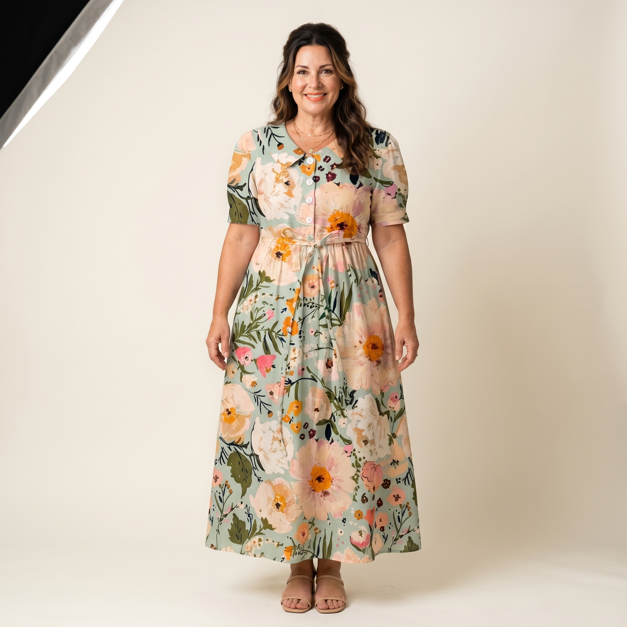 Sarah | Vestidos florales favorecedores del abdomen