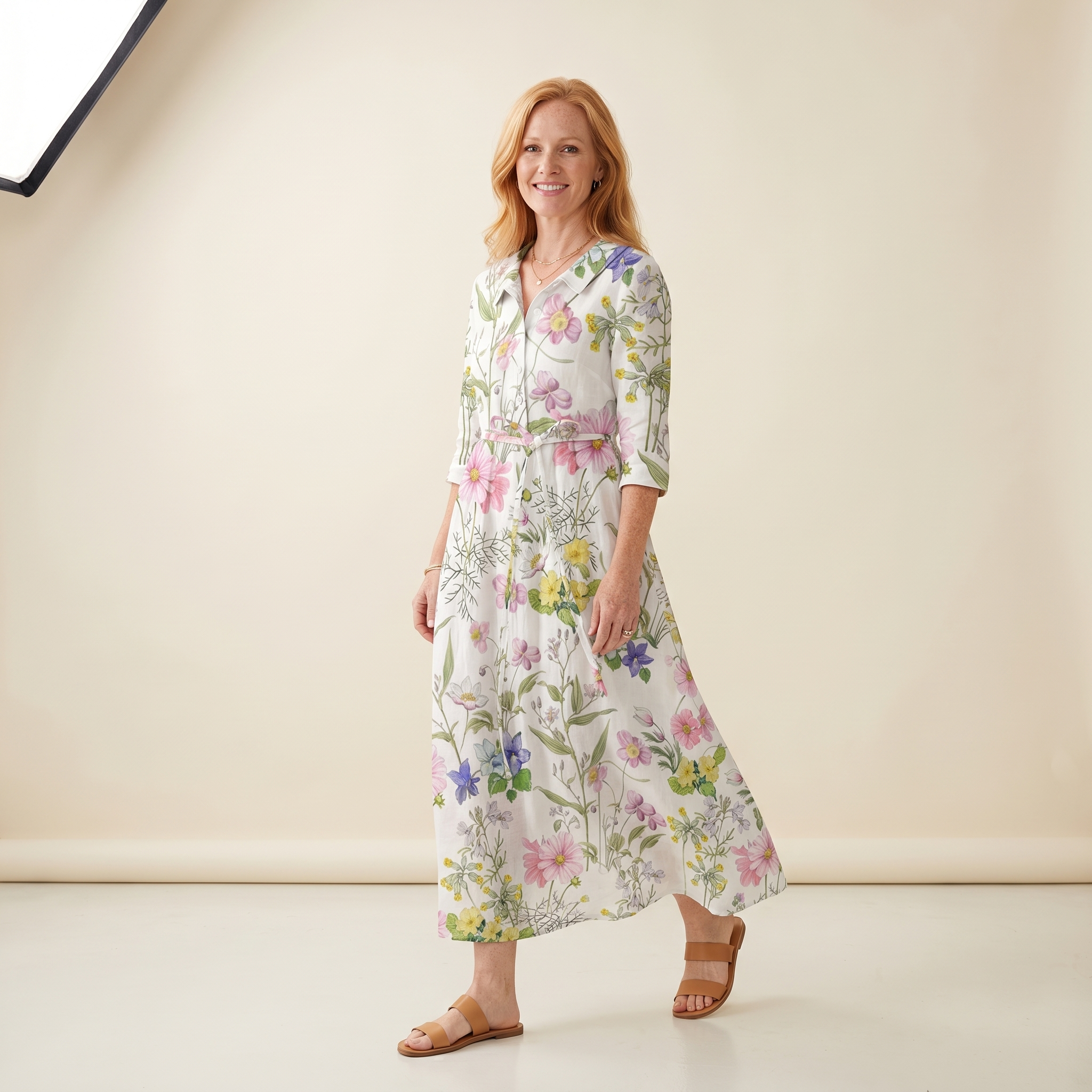 Amy | Vestidos florales favorecedores del abdomen