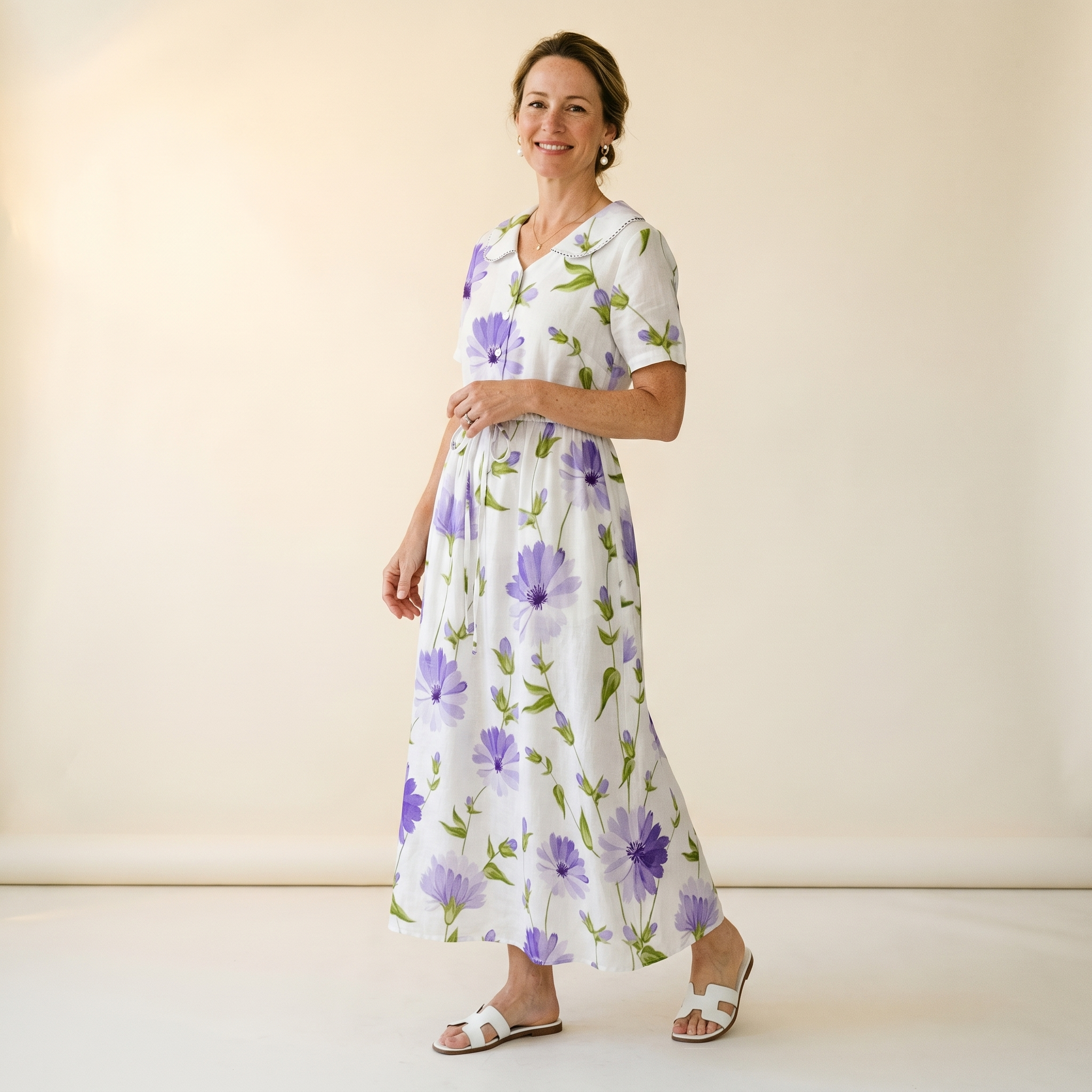 Olivia | Vestidos florales favorecedores del abdomen