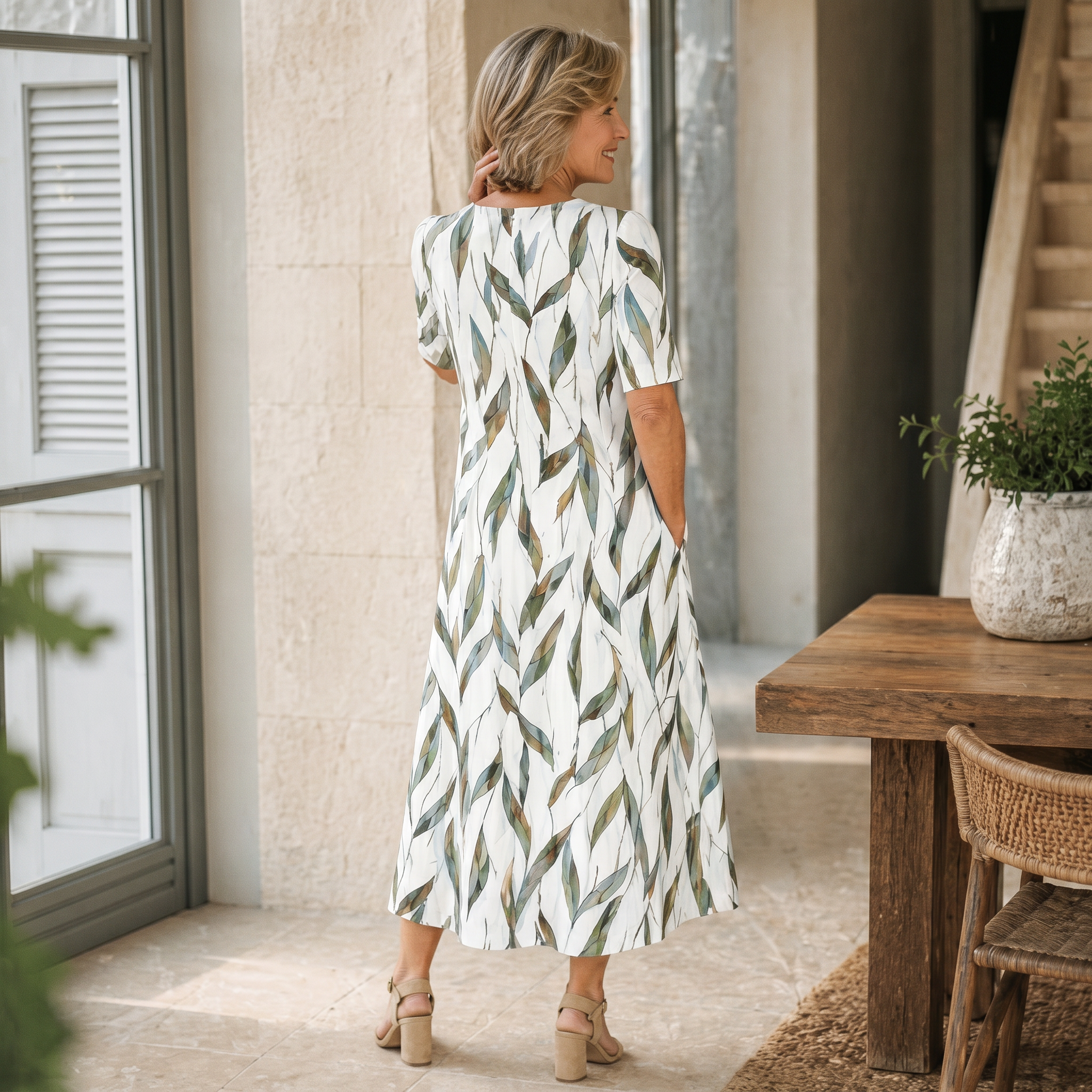 Sarah | Vestido Midi con Bolsillos