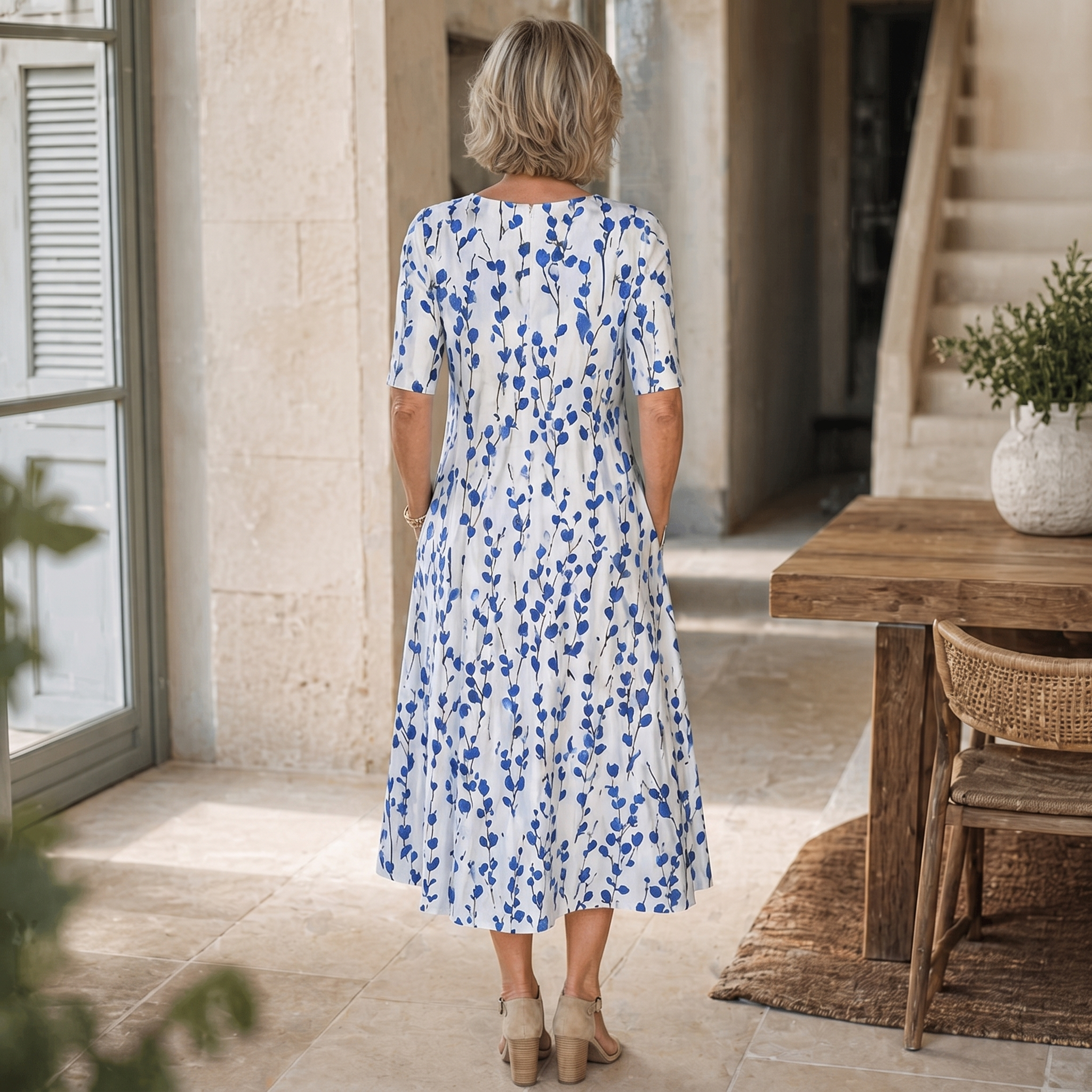 Sarah | Vestido Midi con Bolsillos