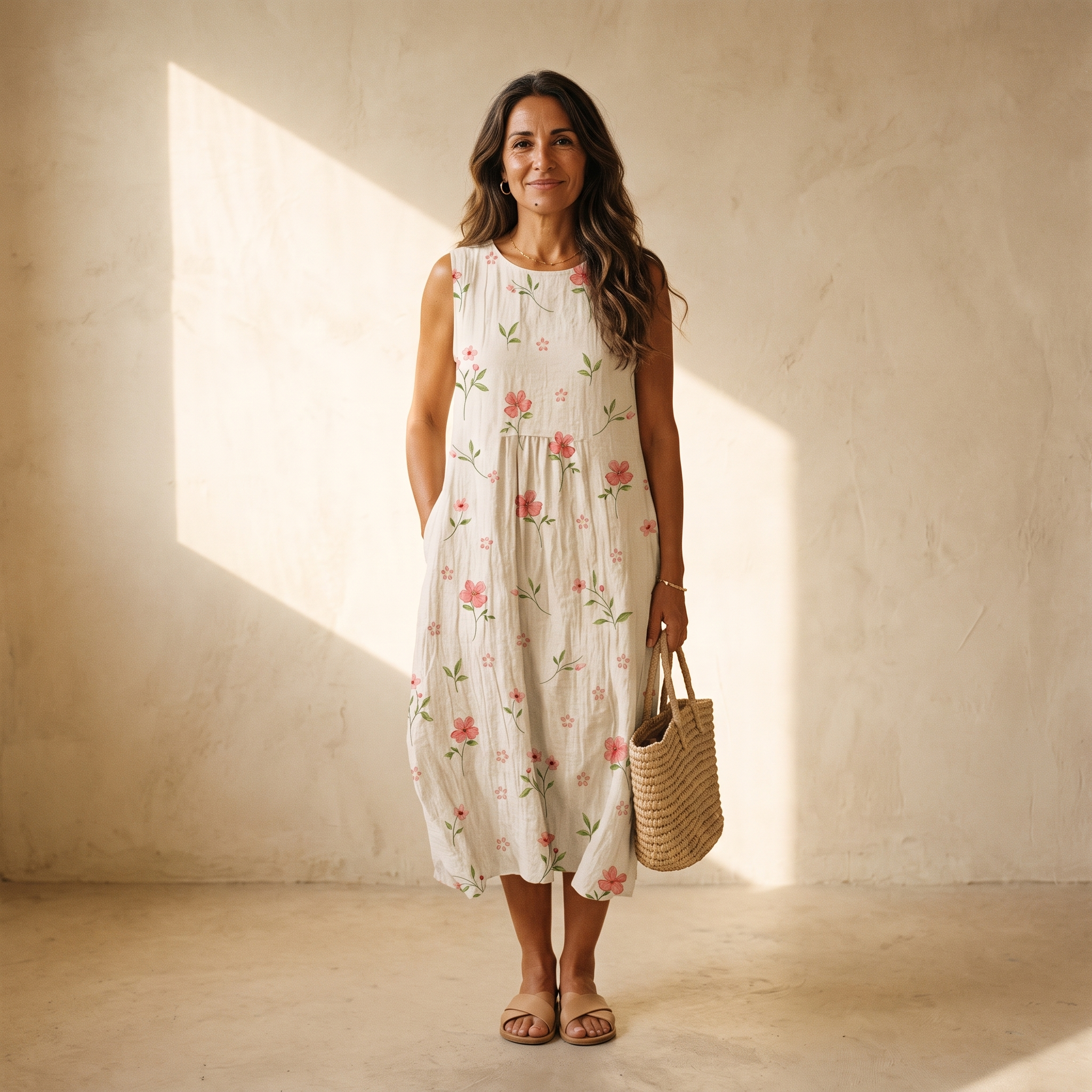 Esme | Vestido Estampado de Verano Sin Mangas