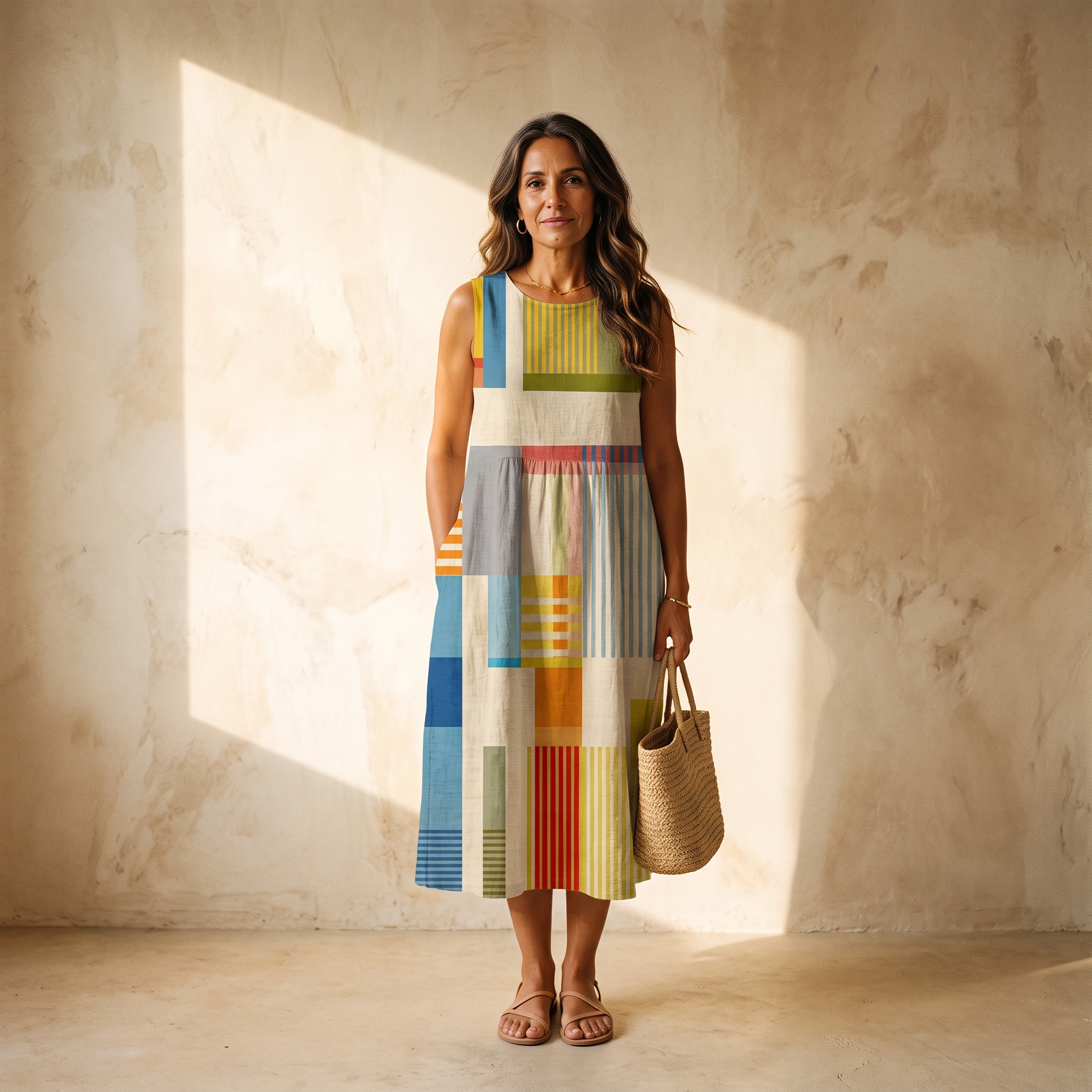 Elra | Vestido Estampado de Verano Sin Mangas
