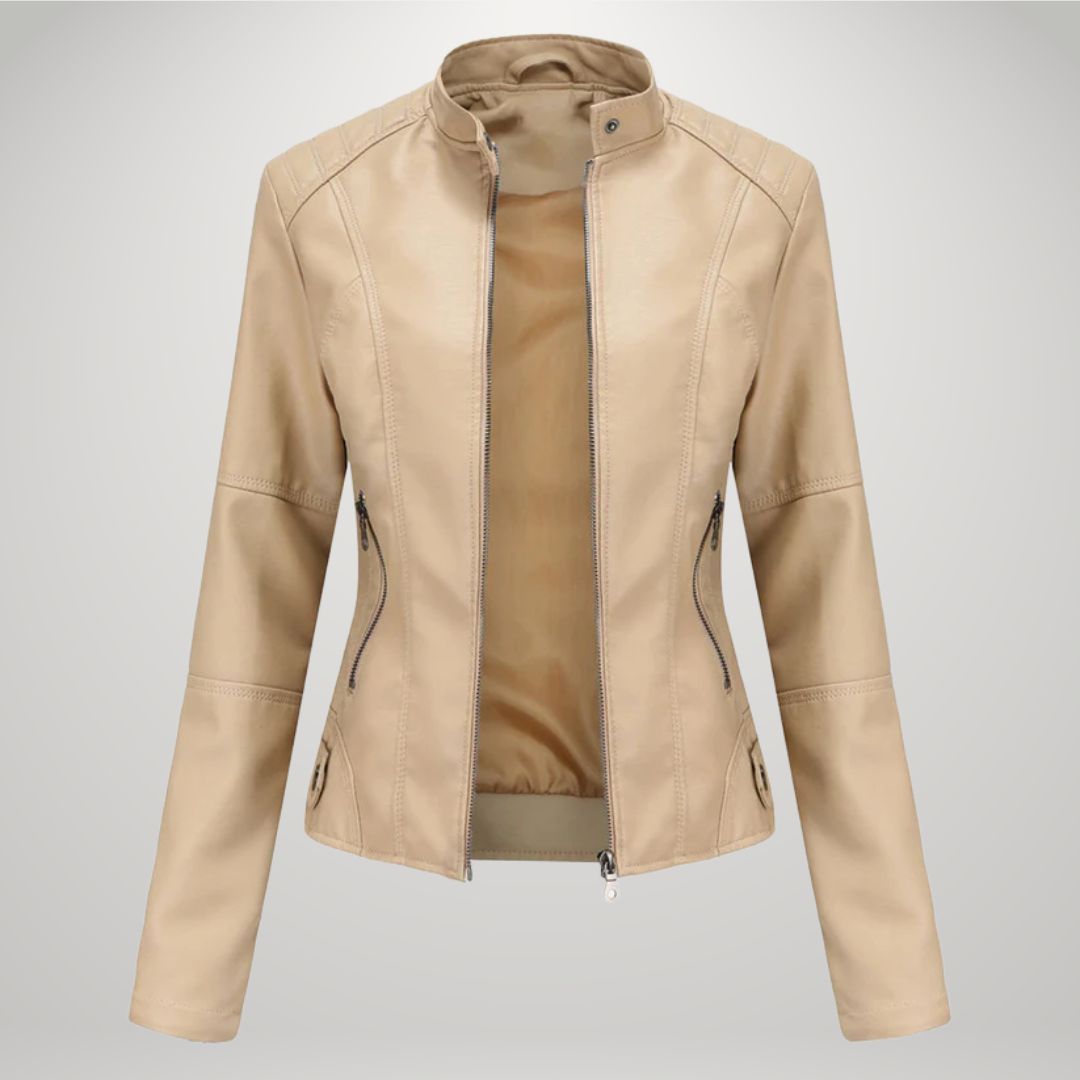 Lessy | Chaqueta de cuero sintético elegante