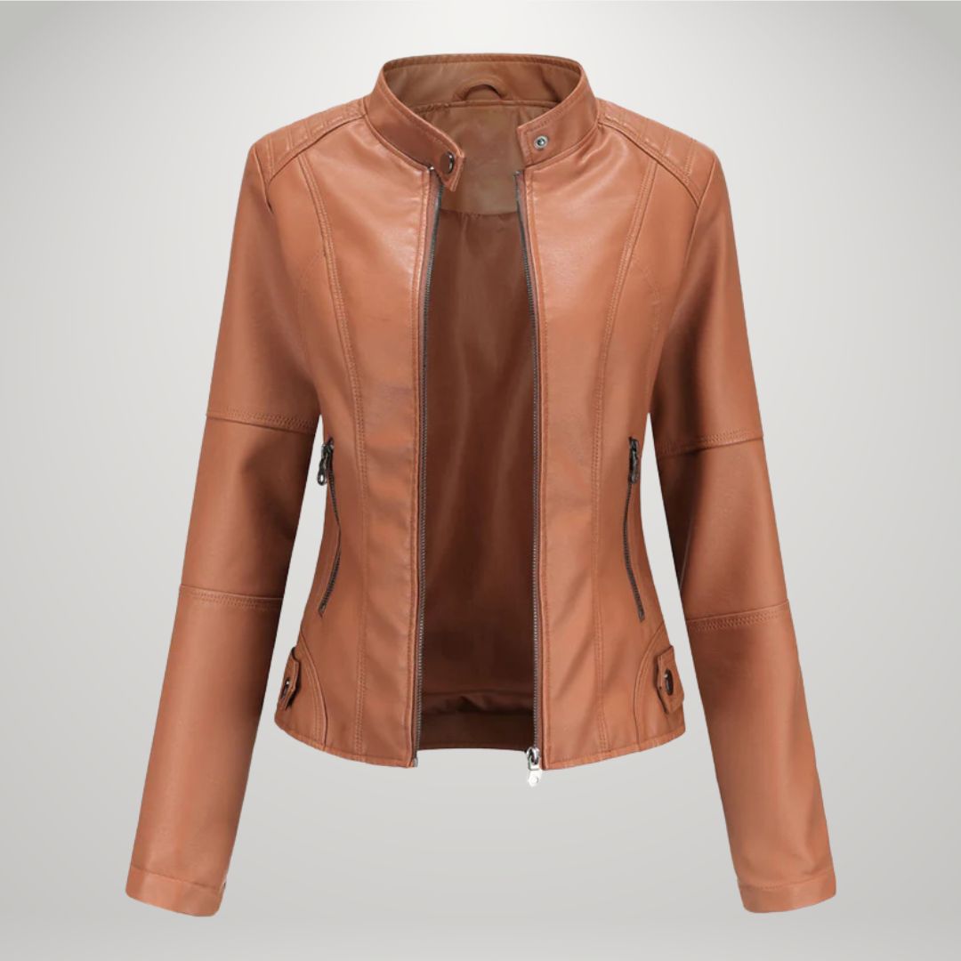 Lessy | Chaqueta de cuero sintético elegante