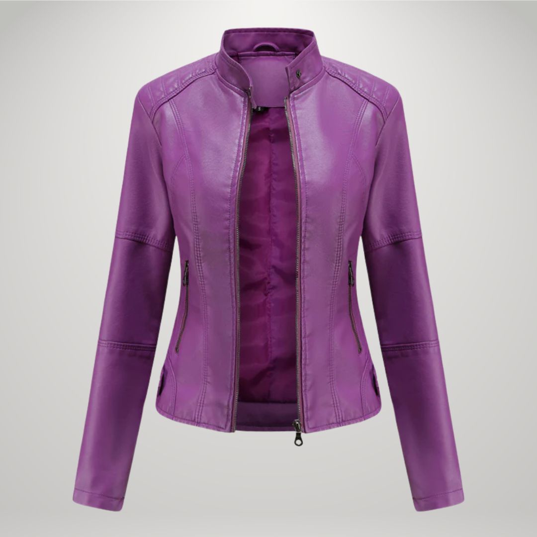 Lessy | Chaqueta de cuero sintético elegante