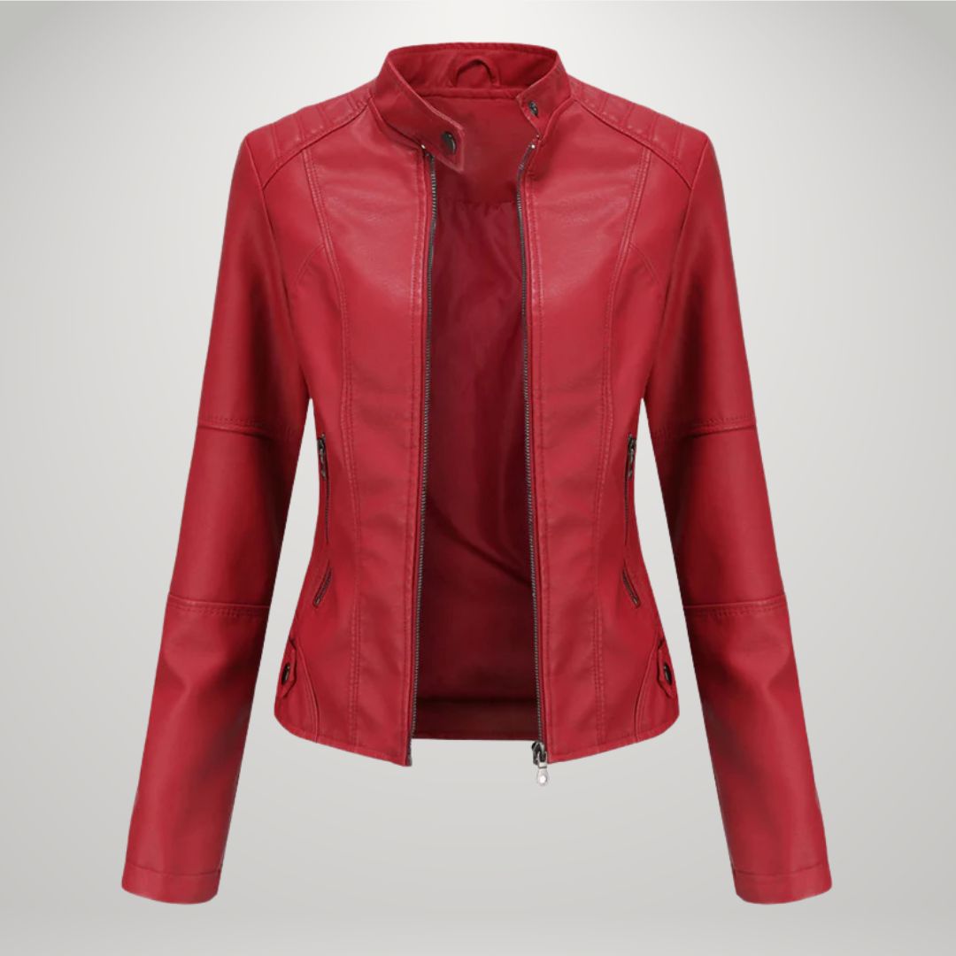 Karolina | Chaqueta slim de cuero sintético