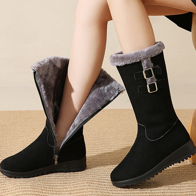 💖💥 ¡Tiempo limitado – 70% DESCUENTO! Botas de nieve hasta la media pierna para mujer, cálidas y elegantes