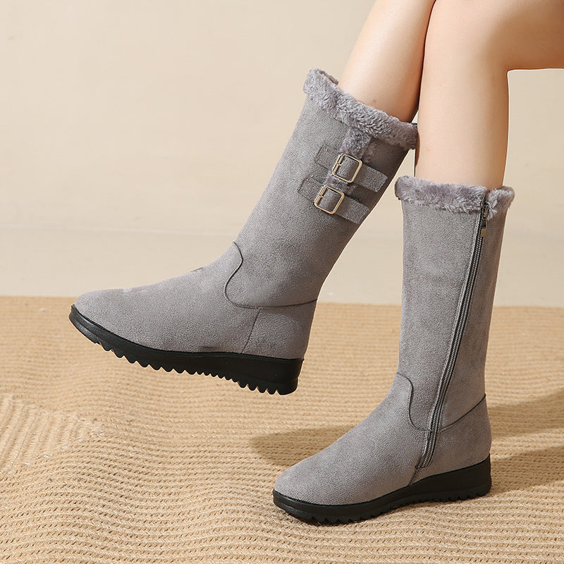 💖💥 ¡Tiempo limitado – 70% DESCUENTO! Botas de nieve hasta la media pierna para mujer, cálidas y elegantes
