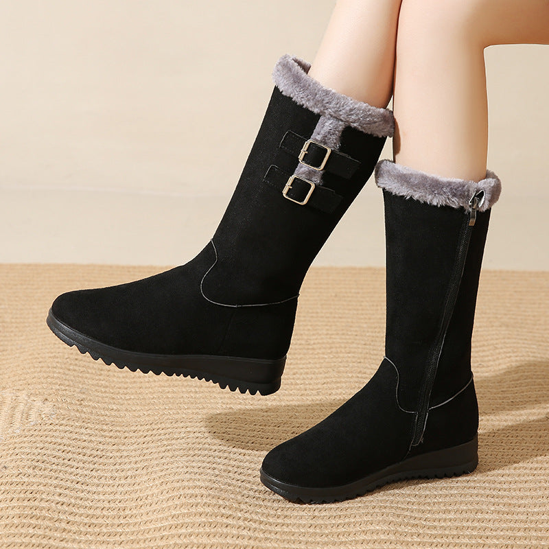 💖💥 ¡Tiempo limitado – 70% DESCUENTO! Botas de nieve hasta la media pierna para mujer, cálidas y elegantes