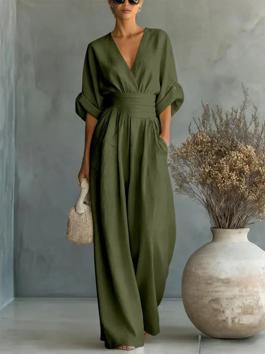 Aurelia | Mono elegante de cuello en V