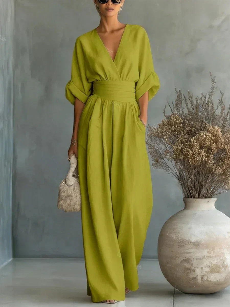 Aurelia | Mono elegante de cuello en V