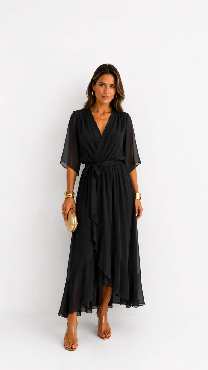 Isabela | Vestido Maxi Cruzado